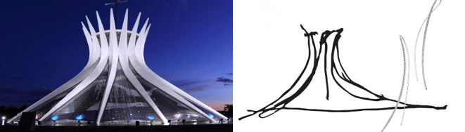 Oscar Niemeyer sketches